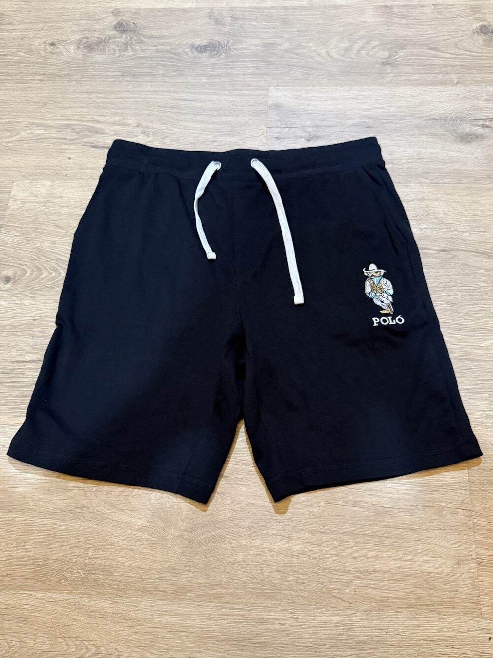 Polo Ralph Lauren Men’s Fleece Teddy Bear Shorts 9” Black Size MEDIUM.